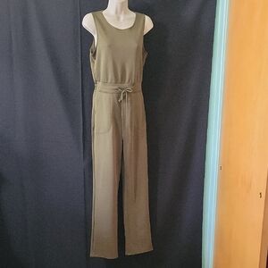Women's Olive Green Jumpsuit, Size M